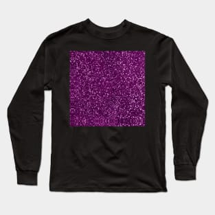 Sparkly Pink Fuchsia Glitter Long Sleeve T-Shirt